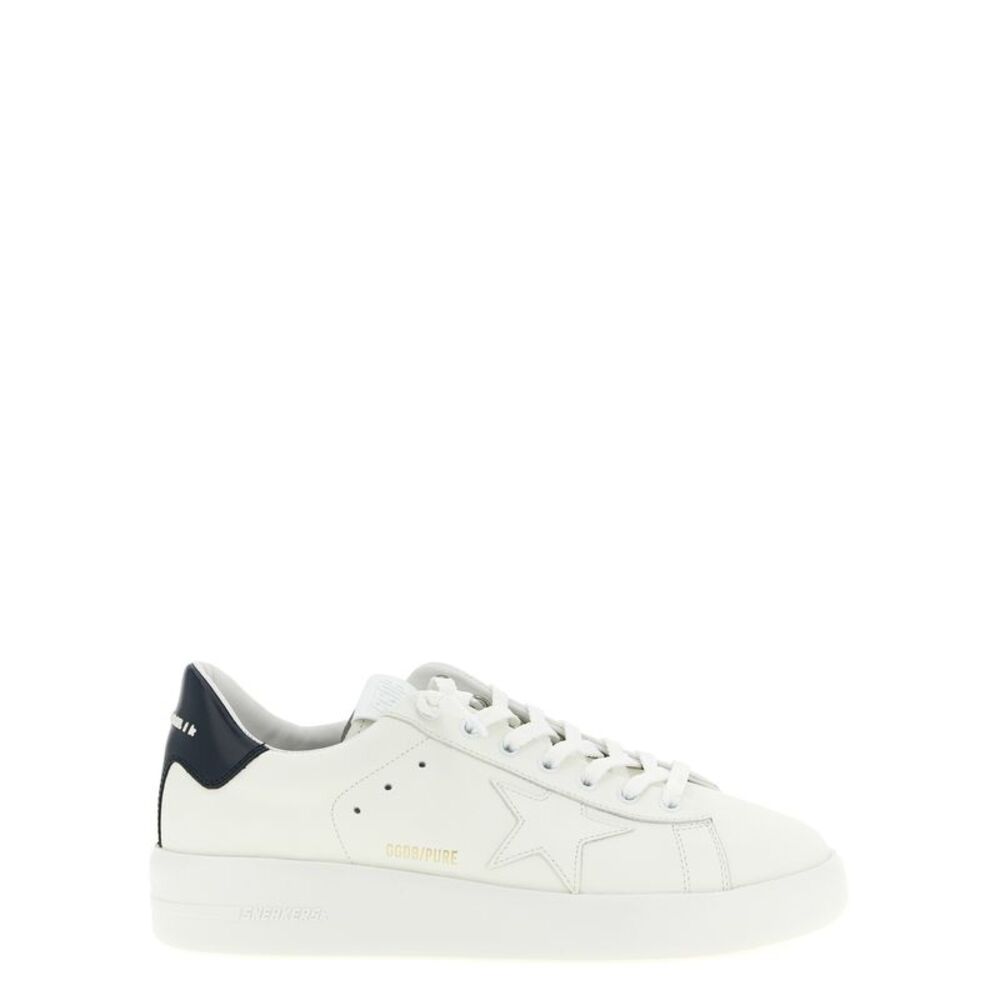 Golden Goose Blue Cowhide Low Top Men's Sneakers